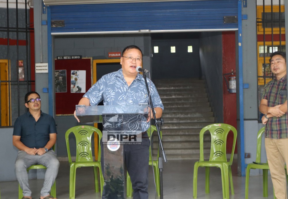DC Dr Tinojongshi Chang, NCS, addresses the gathering during the training programme for Census 2027 held at Livingstone Foundation College of Nursing, Dimapur on June 11. (DIPR Photo)